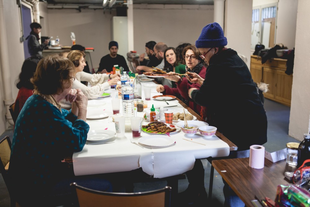 Nappe de repas-atelier du 16 février 2020_ambiance repas | 